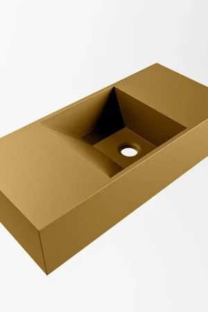Achetez Aujourd'hui Mondiaz TYNE Fontaine - 50x23x12cm - lavabo droit - sans trous de robinet - solid surface - Oro