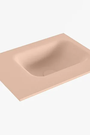 Seulement Aujourd'hui Mondiaz LEX Lavabo pour WC - 40x30x0.9cm - vasque à droite - sans trous de robinet - pour meuble de WC - Solid surface - Rosee