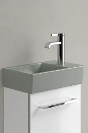 Villeroy & Boch Avento lavabo fontaine - 36x22x11cm - CeramicPlus - sans trop-plein - Morning Green Populaire