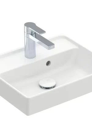 Villeroy & Boch Collaro lave-mains 45x37cm - avec trop-plein 1 trou de robinet blanc Solde