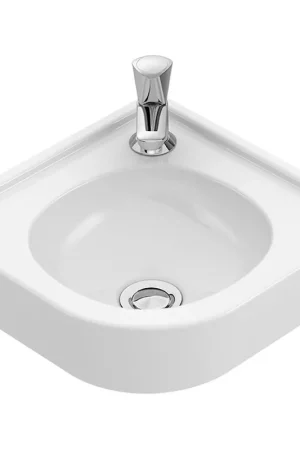 Villeroy & Boch O.novo Lavabo d‘angle 40x32x14,5cm - sans trop-plein non poli Blanc Alpin. Commande En Gros