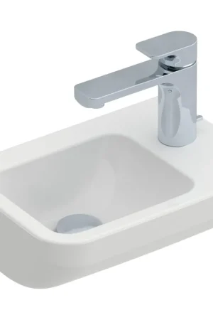 Villeroy & Boch Architectura lave-mains avec trou de robinet à droite sans trop-plein 36x26cm - ceramic+ blanc Prix Bas