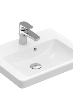 Seulement Aujourd'hui Villeroy & Boch Subway 2.0 lavabo pour meuble 50x40cm - 1 trou de robinet avec trop-plein ceramic+ blanc
