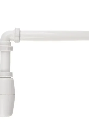 Certifié Viega siphon gobelet en plastique pour meuble 1 1/4x32mm gain de place avec rosace et tube mural
