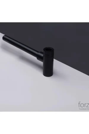 Expédié Aujourd'hui Forzalaqua siphon design extensible rond 5/4‘ noir mat