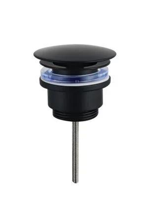 Adema Sparkle 2.0 Bouchon de vidange - toujours ouvert - mat noir Nouvelle Collection