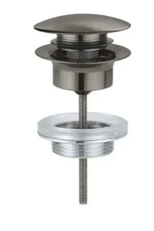 Seulement Aujourd'hui GROHE garniture de vidage push open brushed hard graphite