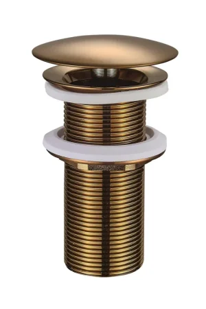 Wiesbaden UniMatch bouchon de vidange ouverte prolongée 5/4" cuivre bronze brossé PVD Nouvel Arrivage