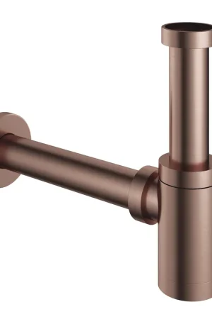 Acheter En Ligne Hotbath Mate siphon de lave-mains rond cuivre brossé PVD