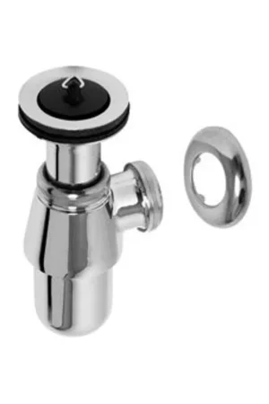 Authentique Plieger siphon à culot 5/4 avec rosette chrome
