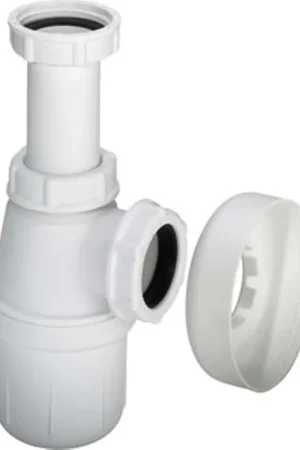 Viega siphon à gobelet en plastique sans tuyau mural 5/4 avec rosace Prix Promo
