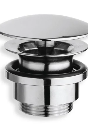 Top Vente Go by Van Marcke bonde de lavabo non-fermant Free Flow 54 laiton chromé hauteur 55,5 mm avec vis