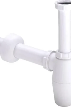 Acheter Direct Viega Vidanges d‘évier Siphon 1.1/4inch avec rosace y compris tube mural Polypropylène Blanc