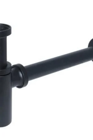 De beer designsiphon 5/4"x32mm avec tube mural noir mat Haute Qualité