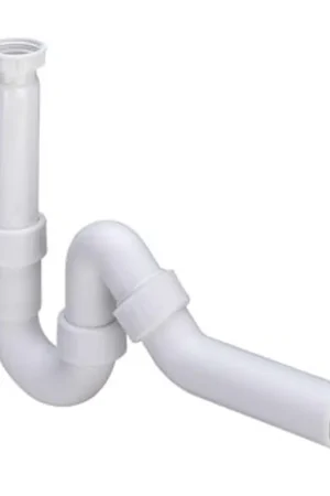 Viega Vidages pour éviers siphon hostalen universel 5/4"x40mm avec coude de vidange 45° blanc Quantité Limitée
