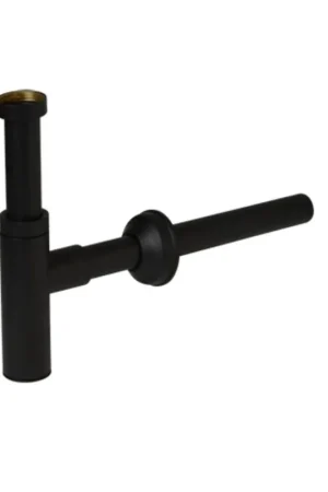 Expédition Rapide Plieger Mini siphon design avec tube mural de 25 cm 5/4 noir mat
