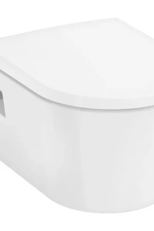 Hansgrohe EluPura Original S WC suspendu - 54x36cm - sans bride - AquaChannel Flush - abattant softclose et quickrelease - céramique - blanc brillant Livraison Express