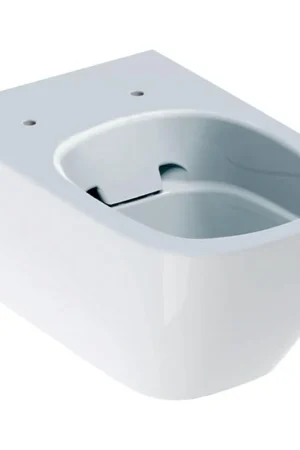 Geberit Smyle WC suspendu - 54cm - sans bride - à fond creux - keratect - blanc Vente Flash