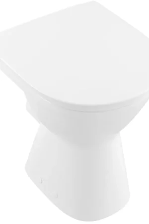 Villeroy & Boch ViCare Cuvette profonde - sans rebord de rinçage - au sol - Blanc Alpin CeramicPlus Certifié