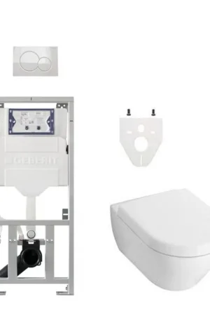 Villeroy Boch Subway 2.0 Pack WC DirectFlush - réservoir Geberit - plaque de déclenchement - blanc Acheter Direct