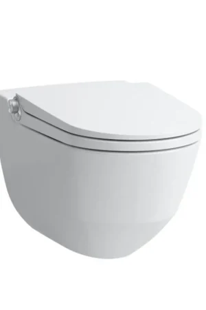 Commander Maintenant Laufen Cleanet RIVA WC douche 35.5x60x41.5cm à évacuation profonde incl. abattant de WC avec couvercle et softclose céramique blanc mat mat