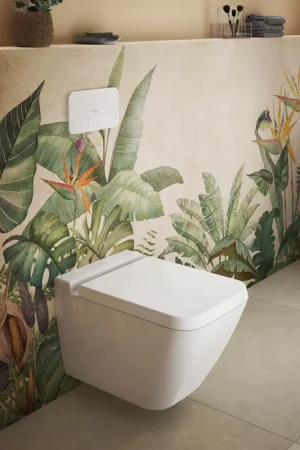 Villeroy & Boch Finion WC suspendu - évacuation profonde DirectFlush 37.5x56cm - ceramic+ stone white Commande En Gros