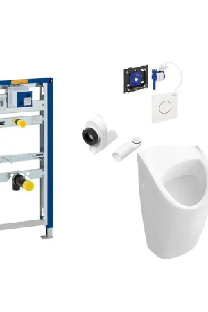 Villeroy & Boch Omnia ensemble urinoir compact avec réservoir Geberit duofix et commande Sigma 01 blanc Must-Have