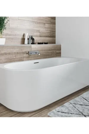 Riho Desire baignoire d‘angle acrylique baignoire installation en angle Droite 184x84cm avec siphon blanc mat Dernier Modèle