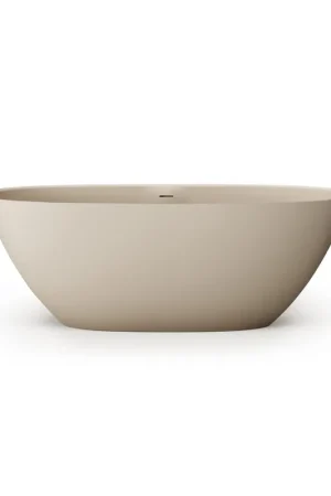 Vente Flash Zeza Element Baignoire îlot- 175x76x60cm - solid surface - beige