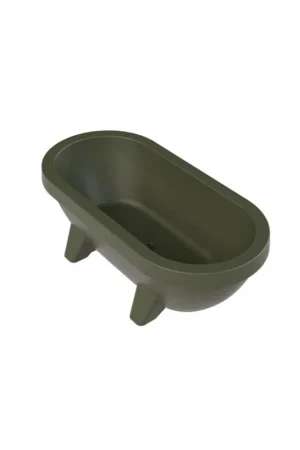 Quantité Limitée Gardentub baignoire (de jardin) autoportante - 194x94x66cm - plastique - adaptée pour l‘extérieur - mat Dark Olive Green (vert)