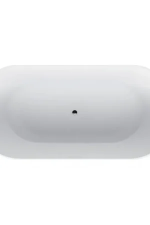 Riho Bilbao Baignoire îlot - 150x75cm - solid surface - blanc mat Affaire À Saisir