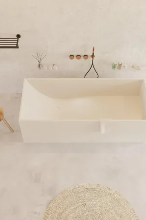 Super Prix Ideavit Solidstar Baignoire autoportante - 170x72cm - rectangulaire - solid surface - blanc