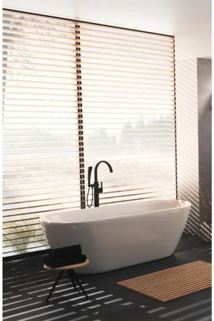 Produit De Marque Riho Inspire Baignoire îlot - 160x75x60cm - siphon - blanc brillant