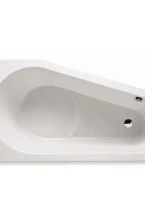RIHO Delta baignoire standard 150x80cm Pose en angle Droite sans pieds Blanc brillant Achetez Aujourd'hui