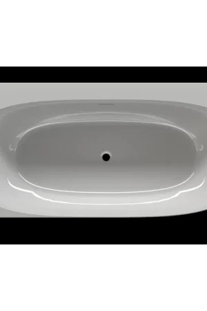 Acheter Direct Zeza Cheb Baignoire semi-îlot angle gauche 170x80cm acryllique avec pieds et siphon Blanc brillant