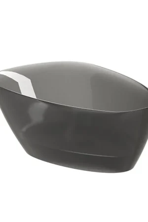 Riho TOLEDO Baignoire îlot - 158x110cm - solid surface - semi transparent - Frosted smoke Commande En Gros