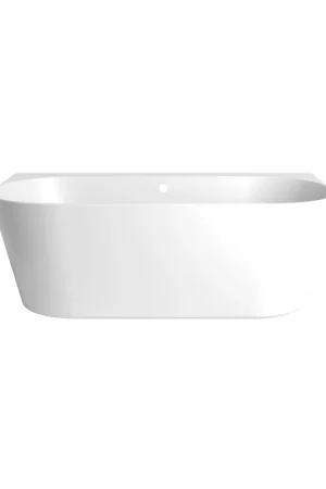 Arcqua Palmas Baignoire semi-autoportante - 180x110cm - acrylique - siphon à droite - blanc mat Marque