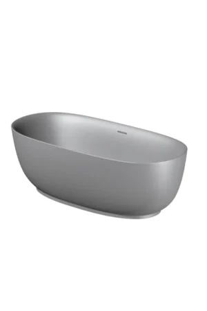 Riho Phatos Baignoire autoportante - 170x80cm - Acrylique - Gris pierre mat (gris) Prix Promo