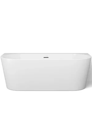 Promotion Looox Cool baignoire semi-îlot - 170x80x57cm - Acrylique blanc brillant