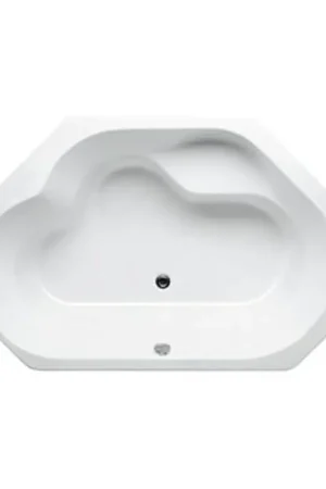 Dernier Modèle RIHO Winnipeg baignoire d‘angle 145x145cm Blanc brillant