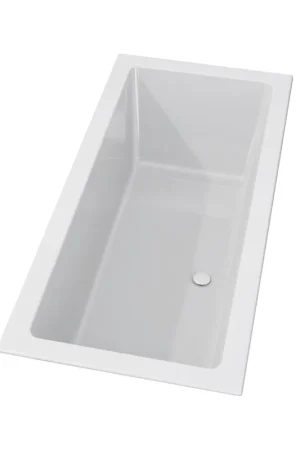 Soldes Riho Rethink Cubic baignoire encastrable - 180x80cm - acrylique - blanc brillant