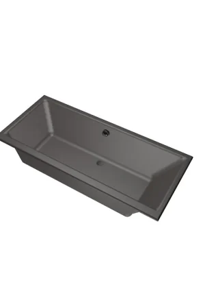 Xenz Kristal Baignoire - 170x75x48 - bonde Centrale - acrylique - anthracite Usine Directe