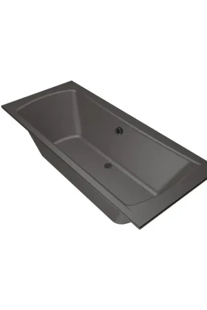 Quantité Limitée Xenz Robijn Baignoire duo - 180x80x48 - bonde Centrale - acrylique - anthracite