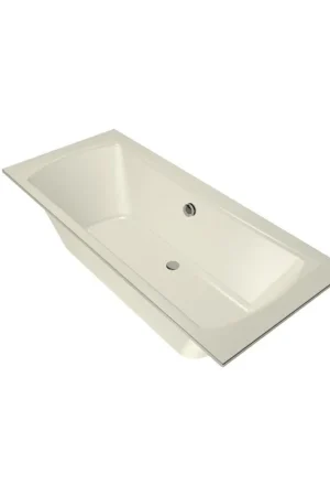 Xenz Robijn Baignoire duo - 180x80x48 - bonde Centrale - acrylique - pergamon Quantité Limitée