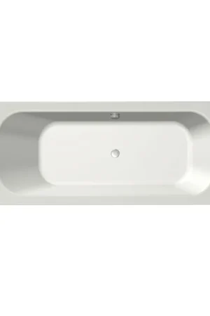 Xenz Aruba Baignoire - 170x75x48 - bonde Centrale - trop-plein autre côté - acrylique - blanc mat Super Prix