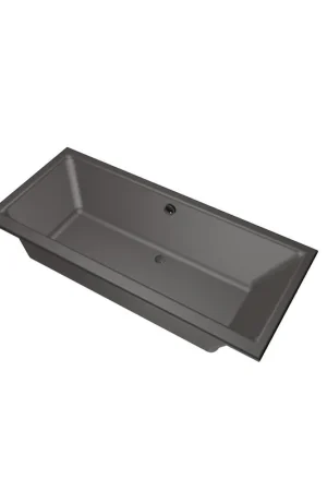 Promotion Xenz Kristal Baignoire - 180x80x48 - bonde Centrale - acrylique - anthracite