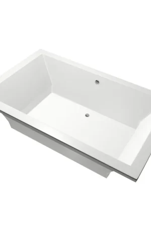Acheter Direct Xenz Society Baignoire Duo - 190x120x53 - bonde au milieu - acrylique - blanc