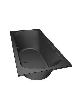 Xenz Lagoon Baignoire duo - 190x90x53 - bonde Centrale - acrylique - ebony Authentique