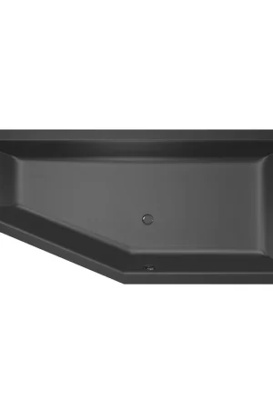 Xenz Society Baignoire d‘angle - 180x80x48 - bonde Centrale - Droite - Compact - acrylique - ebony Retour Gratuit