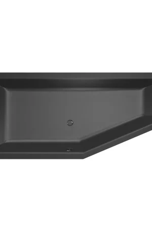 Authentique Xenz Society Baignoire d‘angle - 180x80x48 - bonde Centrale - Gauche - Compact - acrylique - ebony